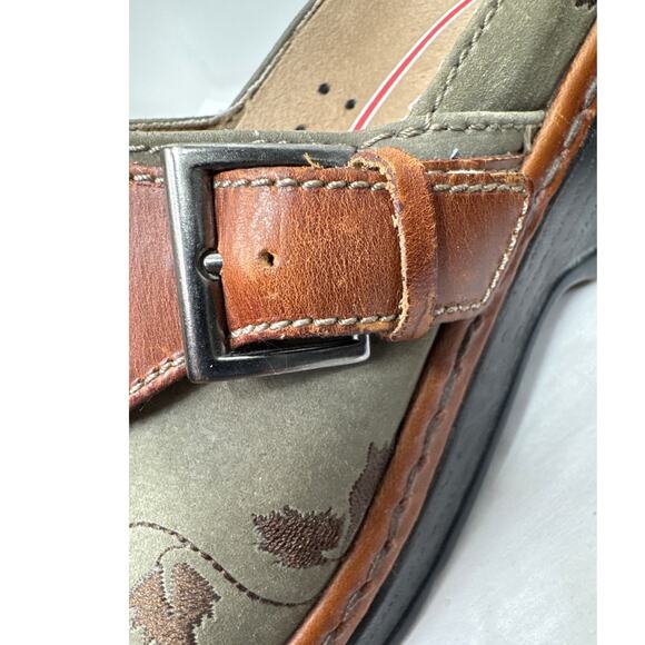 KLOGS Austin Taupe Suede Tapestry Clog, Women's Size 7 - Picture 10 of 13